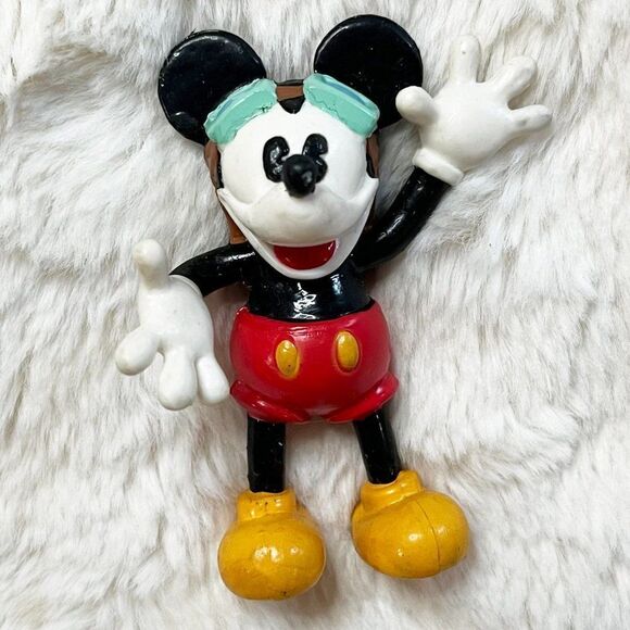 🔮 5/$25 Disney Mickey Mouse Pilot Figurine - Picture 1 of 3
